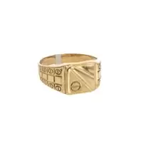 ANILLO PLACA 18K