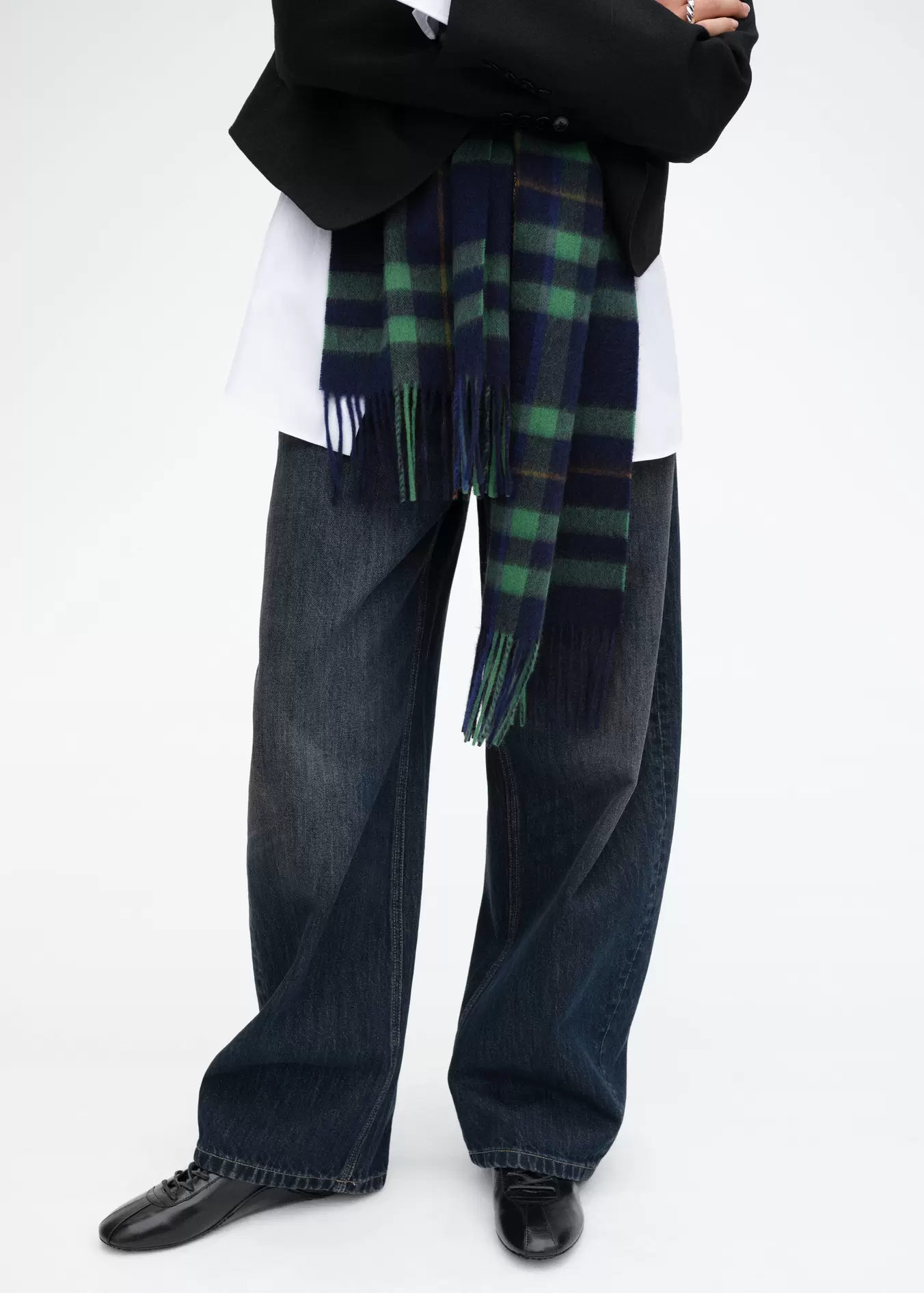 Jeans balloon tiro medio