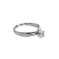 ANILLO COMPROMISO ORO BLANCO 18K