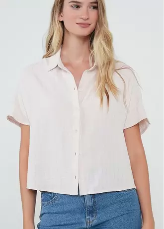 Camisa corta con brillo
