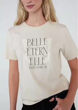 Camiseta estampada manga corta