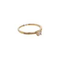 ANILLO DE COMPROMISO CON ZIRCONES 18K
