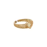 ANILLO DE MALLA CORAZON 18K
