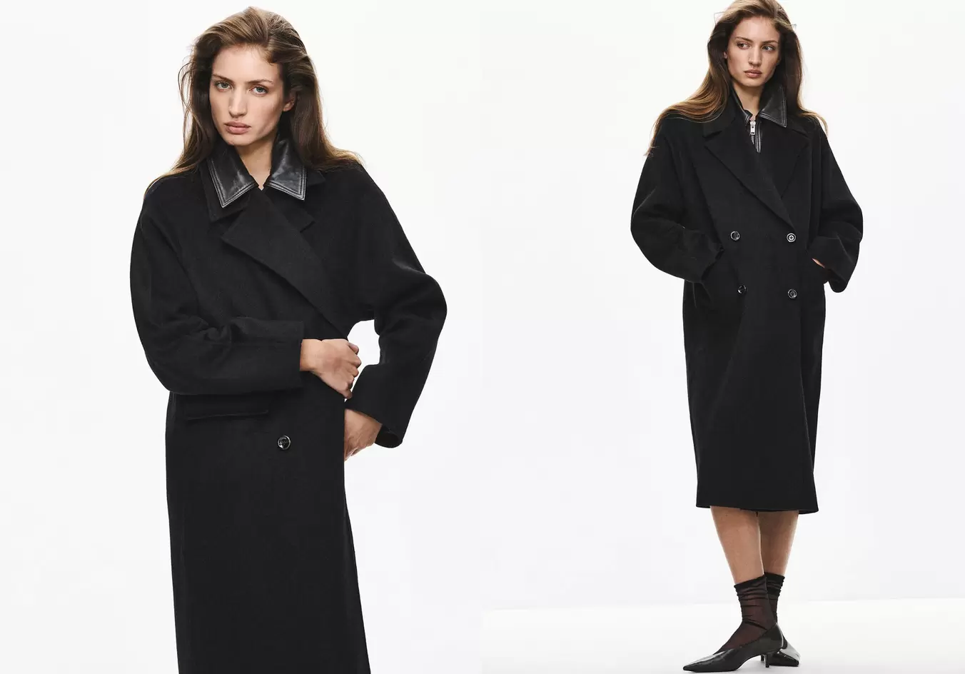 Abrigo lana handmade oversize