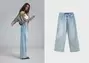 D91 jeans wide leg tiro bajo