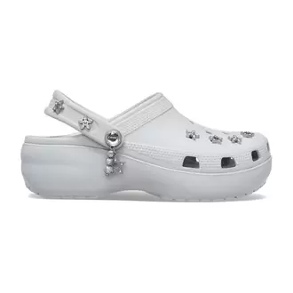 Classic Platform Edgy Beading Clog Color Gris