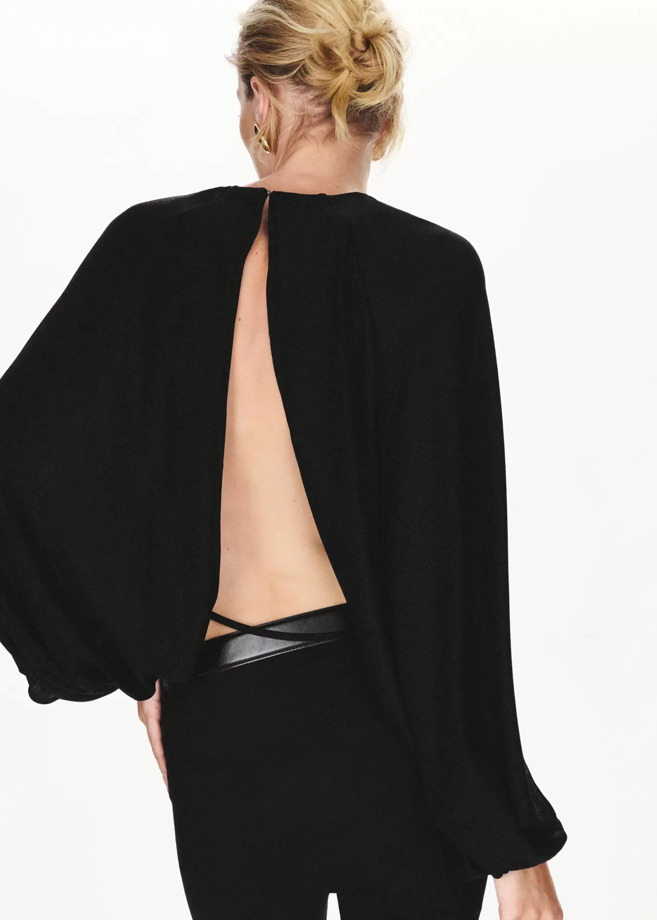 Blusa fruncida lúrex