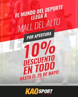 Catálogo Kao Sports Center | 10% descuento en todo | 2026-05-22T00:00:00.000Z - 2026-05-25T00:00:00.000Z