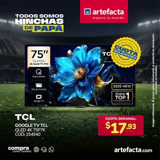 Catálogo Artefacta en Ambato | Ofertas especiales para ti | 2026-05-23T00:00:00.000Z - 2026-06-06T00:00:00.000Z