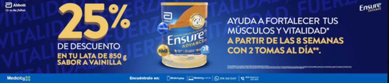 Catálogo Farmacias Medicity en Salinas | 25% de descuento en tu lata | 2026-05-25T00:00:00.000Z - 2026-05-31T00:00:00.000Z