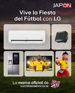 Catálogo Almacenes Japón en Quito | Vive la fiesta del futbol con LG  | 2026-05-28T00:00:00.000Z - 2026-05-31T00:00:00.000Z