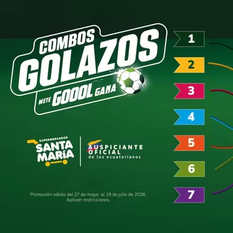 Catálogo Santa Maria | Combos golazos mete gol gana | 2026-06-08T00:00:00.000Z - 2026-07-19T00:00:00.000Z