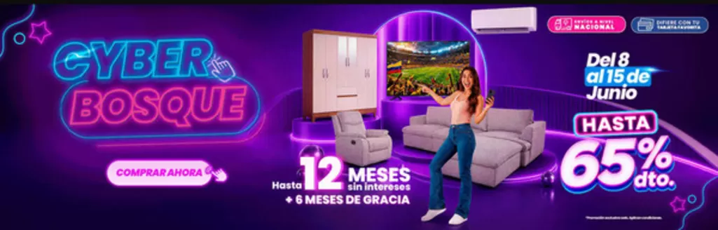 Catálogo Muebles el Bosque en Machala | Cyber Bosque | 2026-06-09T00:00:00.000Z - 2026-06-15T00:00:00.000Z