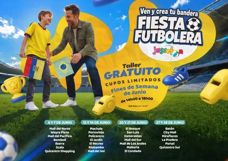 Catálogo Juguetón en Guayllabamba | Fiesta Futbolera | 2026-06-09T00:00:00.000Z - 2026-06-30T00:00:00.000Z