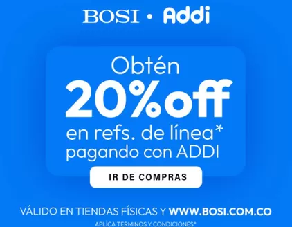 Catálogo Bosi en Otavalo | Obten 20%Off | 2026-06-11T00:00:00.000Z - 2026-06-30T00:00:00.000Z