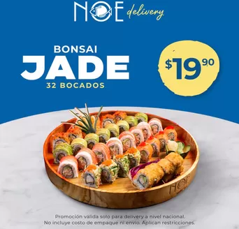 Catálogo Noe Sushi Bar | Bonsai Jade | 2026-06-12T00:00:00.000Z - 2026-06-30T00:00:00.000Z