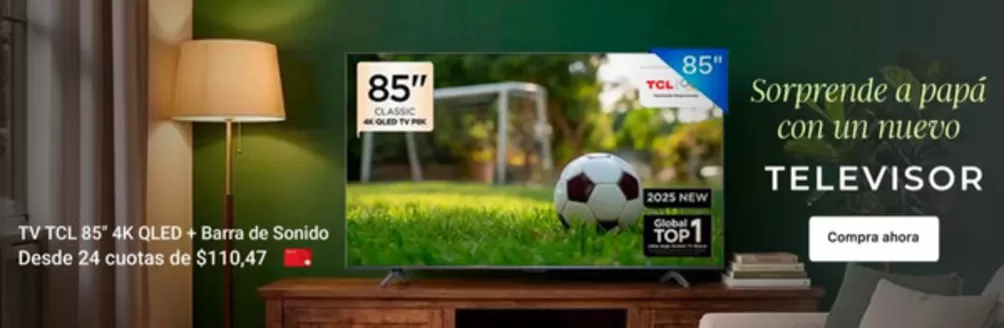Catálogo De Prati | Sorprende a papa con un nuevo televisor | 2026-06-12T00:00:00.000Z - 2026-06-30T00:00:00.000Z