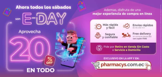 Catálogo Pharmacy's | Ahora todos los sabados son E-day | 2026-06-15T00:00:00.000Z - 2026-06-30T00:00:00.000Z