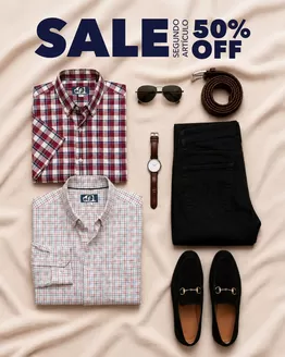 Catálogo Camisas Él | Sale segundo articulo 50%off | 2026-06-17T00:00:00.000Z - 2026-06-30T00:00:00.000Z