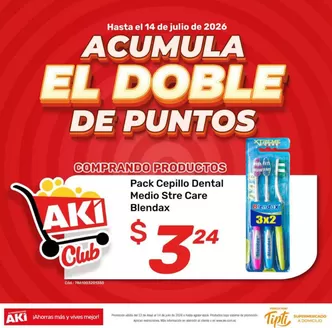 Catálogo Akí | Acumula el doble de puntos  | 2026-06-18T00:00:00.000Z - 2026-07-14T00:00:00.000Z