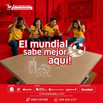 Catálogo Farmacias Económicas | El mundial sabe mejor aqui! | 2026-06-18T00:00:00.000Z - 2026-06-30T00:00:00.000Z