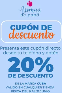 Catálogo Aromas y Recuerdos | Cupon de descuento  | 2026-06-18T00:00:00.000Z - 2026-06-21T00:00:00.000Z
