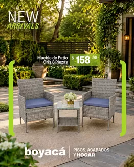Catálogo Boyacá | Mueble de patio | 2026-06-19T00:00:00.000Z - 2026-06-30T00:00:00.000Z