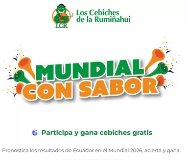 Catálogo Los cebiches de Rumiñahui | Mundial con sabor | 2026-06-19T00:00:00.000Z - 2026-07-31T00:00:00.000Z