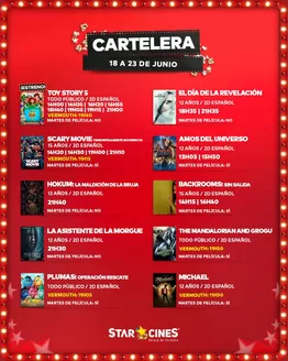 Catálogo Star Cines | Cartelera | 2026-06-22T00:00:00.000Z - 2026-06-23T00:00:00.000Z
