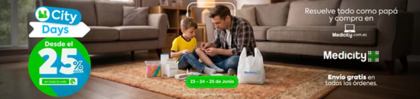 Catálogo Farmacias Medicity | Resuelve todo como papa  | 2026-06-24T00:00:00.000Z - 2026-06-25T00:00:00.000Z