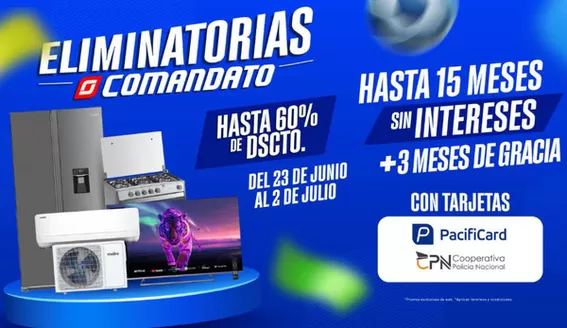 Catálogo Comandato | Eliminatorias Comandato  | 2026-07-01T00:00:00.000Z - 2026-07-02T00:00:00.000Z
