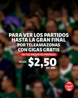 Catálogo Claro en San Carlos | Gigas gratis desde $2.50 | 2026-07-02T00:00:00.000Z - 2026-07-31T00:00:00.000Z
