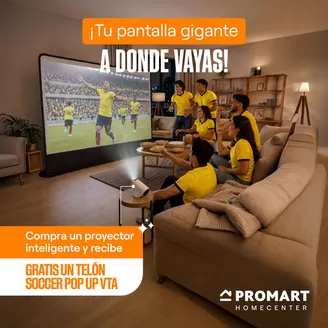 Catálogo Promart Homecenter en Pichincha | Tu pantalla gigante a donde vayas! | 2026-07-03T00:00:00.000Z - 2026-07-31T00:00:00.000Z