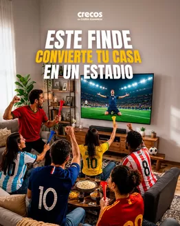 Catálogo Crecos en Portoviejo | Este finde convierte tu casa en un estadio | 2026-07-06T00:00:00.000Z - 2026-07-31T00:00:00.000Z