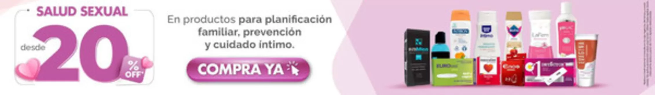 Catálogo Pharmacy's en Salcedo | Salud sexual desde 20% off | 2026-07-07T00:00:00.000Z - 2026-07-31T00:00:00.000Z