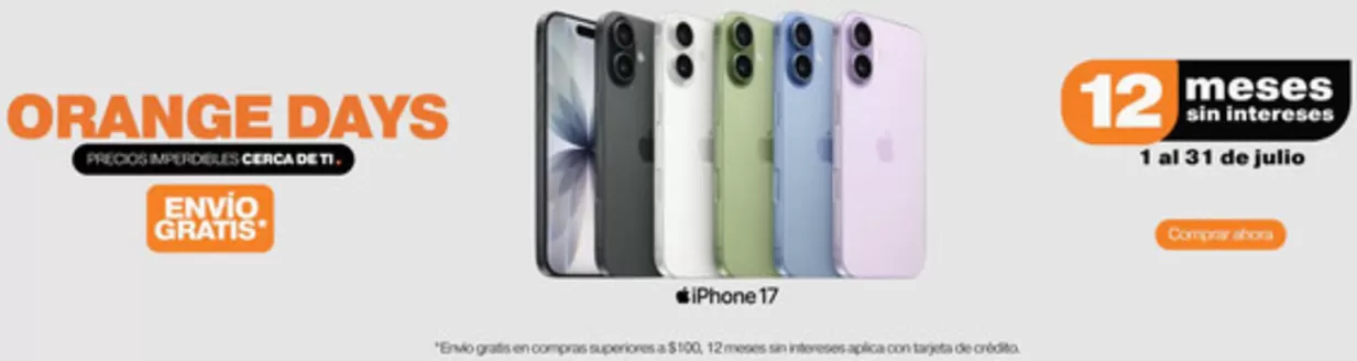 Catálogo iShop en Guayaquil | Orange days | 2026-07-10T00:00:00.000Z - 2026-07-31T00:00:00.000Z
