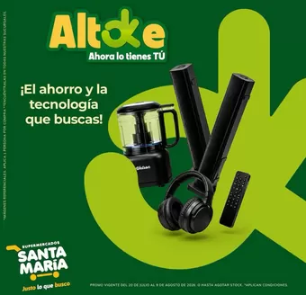 Catálogo Santa Maria en Sangolquí | El ahorro y la tecnologia que buscas  | 2026-07-22T00:00:00.000Z - 2026-08-09T00:00:00.000Z