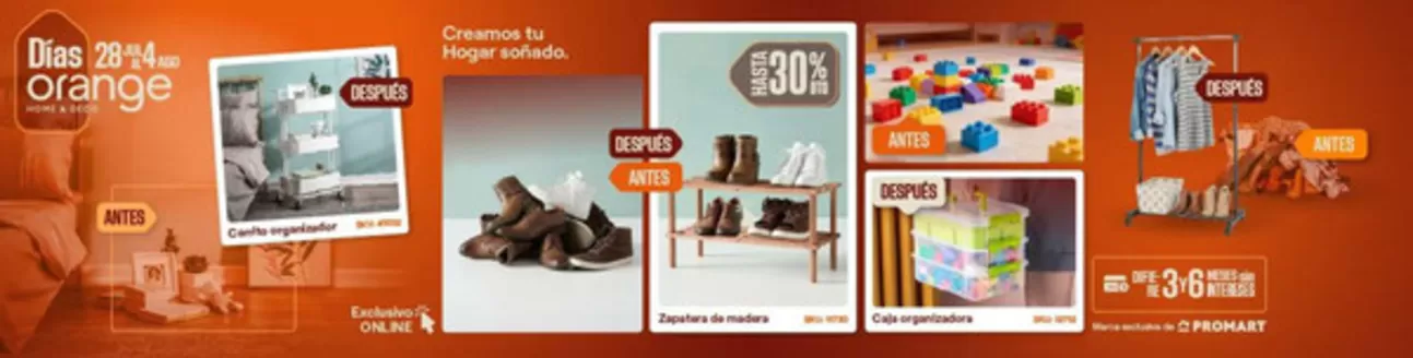 Catálogo Promart Homecenter | Dias orange | 2026-07-28T00:00:00.000Z - 2026-08-04T00:00:00.000Z