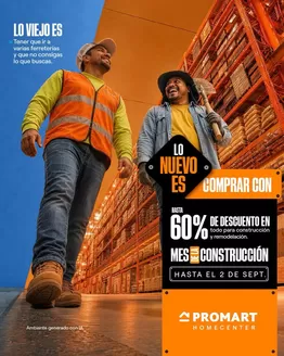 Catálogo Promart Homecenter | Hasta 60% de descuento en todo | 2026-08-06T00:00:00.000Z - 2026-09-02T00:00:00.000Z