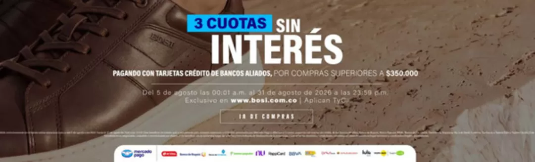 Catálogo Bosi | 3 coutas sin interes | 2026-08-06T00:00:00.000Z - 2026-08-31T00:00:00.000Z