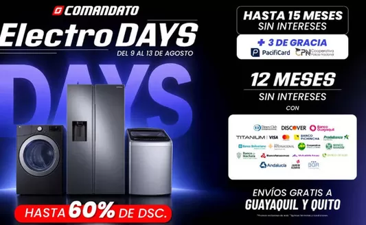 Catálogo Comandato | Electro days | 2026-08-10T00:00:00.000Z - 2026-08-13T00:00:00.000Z