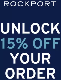 Catálogo Rockport | Unlock 15%off your order | 2026-08-10T00:00:00.000Z - 2026-08-31T00:00:00.000Z