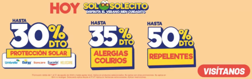 Catálogo Farmacias SanaSana | Hoy sol solecito | 2026-08-14T00:00:00.000Z - 2026-08-31T00:00:00.000Z