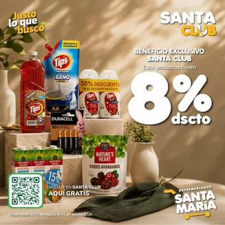 Catálogo Santa Maria | Beneficio exclusivo santa club | 2026-08-17T00:00:00.000Z - 2026-08-31T00:00:00.000Z