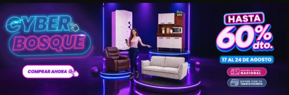 Catálogo Muebles el Bosque | Cyber bosque | 2026-08-17T00:00:00.000Z - 2026-08-24T00:00:00.000Z