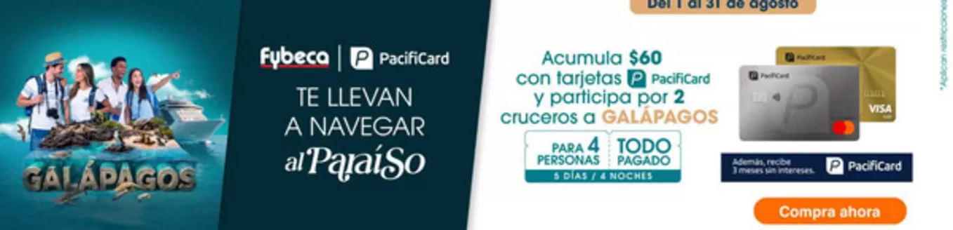 Catálogo Fybeca | Te llevan a navegar al paraiso | 2026-08-18T00:00:00.000Z - 2026-08-31T00:00:00.000Z