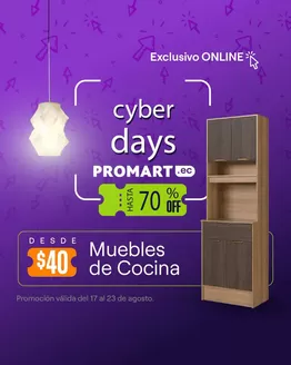Catálogo Promart Homecenter | Cyber Days | 2026-08-18T00:00:00.000Z - 2026-08-23T00:00:00.000Z