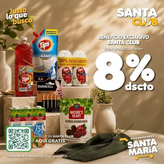 Catálogo Santa Maria | Ofertas principales para todos los clientes | 2026-08-01T00:00:00.000Z - 2026-08-31T00:00:00.000Z