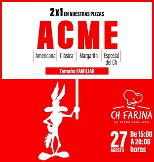 Catálogo Ch Farina | 2x1 en nuestras pizzas | 2026-08-20T00:00:00.000Z - 2026-08-27T00:00:00.000Z