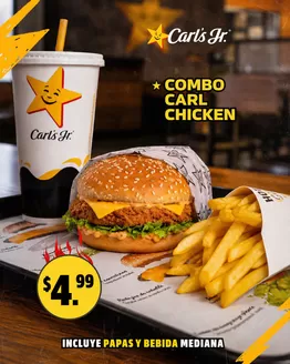 Catálogo Carl's Jr. | Combo carl chicken | 2026-08-20T00:00:00.000Z - 2026-08-31T00:00:00.000Z